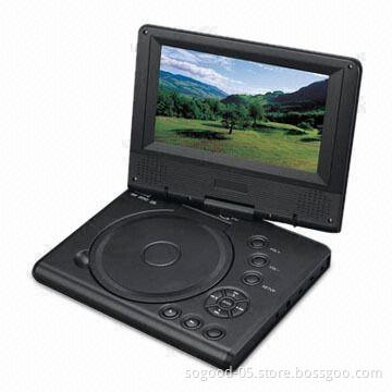 Portable DVD Player with 270-degree Rotatable Screen and Backlight Power-saving Device